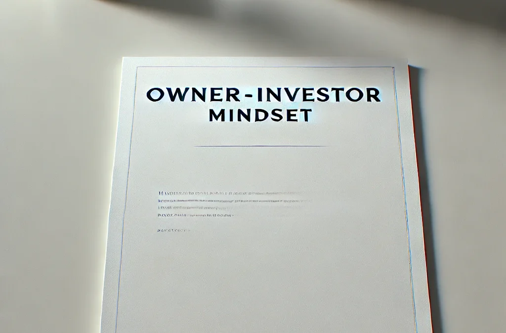 The Owner-Investor Mindset: How Wealth is Really Built