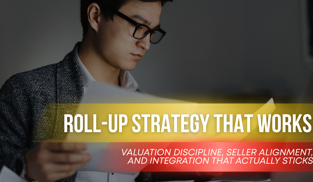 Roll-Up Strategy That Works: Valuation Discipline, Seller Alignment, and Integration That Actually Sticks